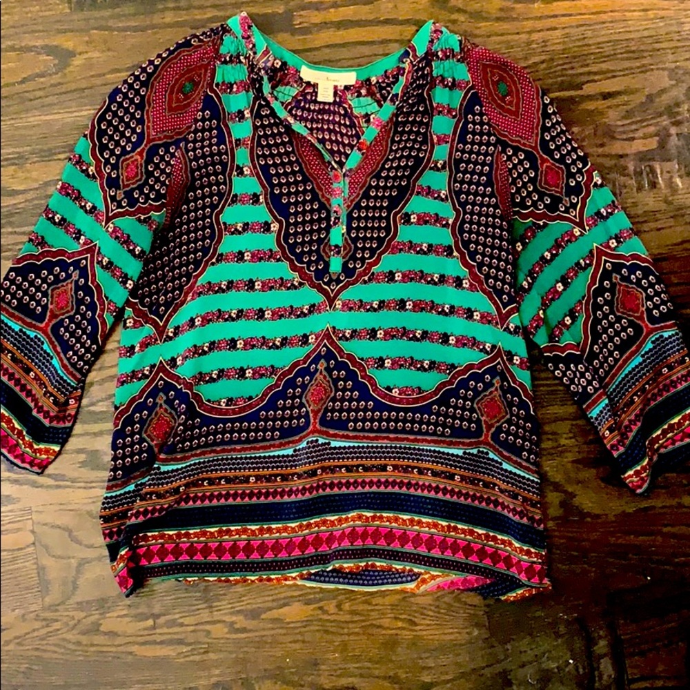 Printed Silk Blouse
